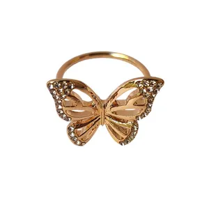 انگشتر زنانه آی ام مدل پروانه نگین دار ظریف