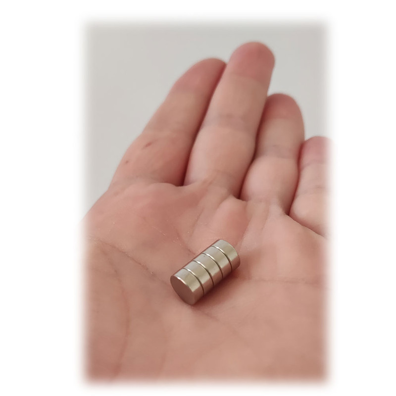 آهن ربا مدل نئودیمیوم دیسک C8x3mm بسته 10 عددی