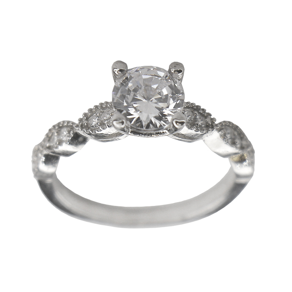 انگشتر نقره زنانه مدل کامیلا کد RS028