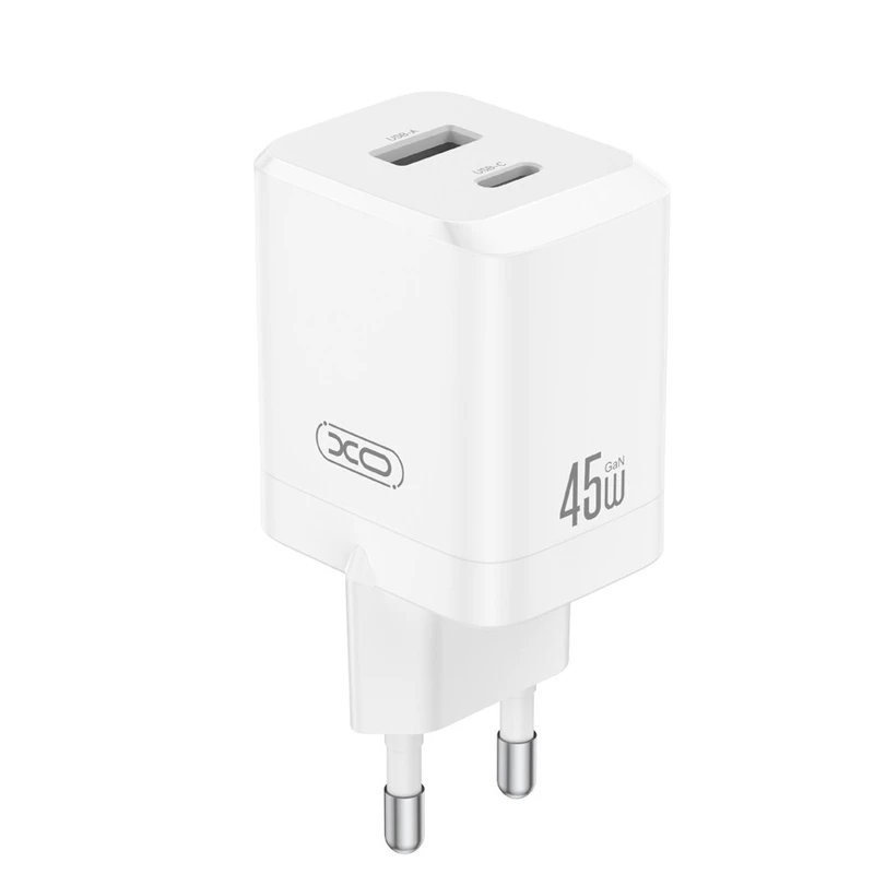 شارژر دیواری 45 وات دو پورت ایکس او مدل CE36(EU)