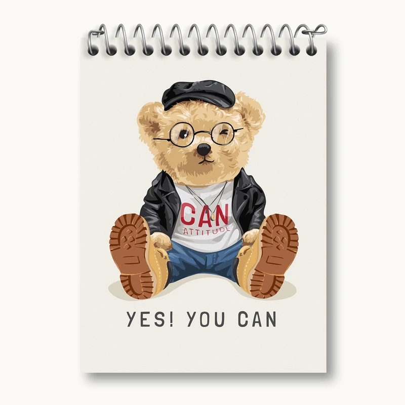 دفتر یادداشت 50 برگ خندالو مدل تدی Teddy کد 26142