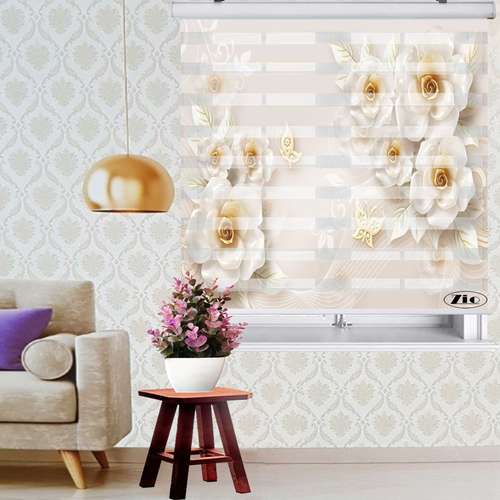 پرده زبرا زیو کد 3D1059 سایز 150x150 سانتی متر