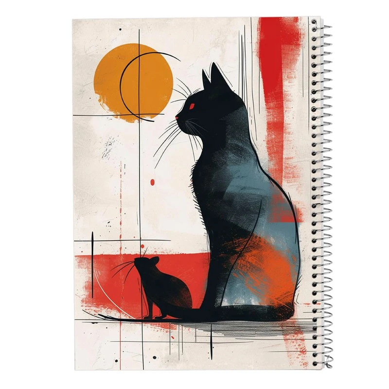 دفتر ژورنال نویسی 50 برگ مدوپد مدل نقطه ای طرح موجودات فانتزی کد DF17163