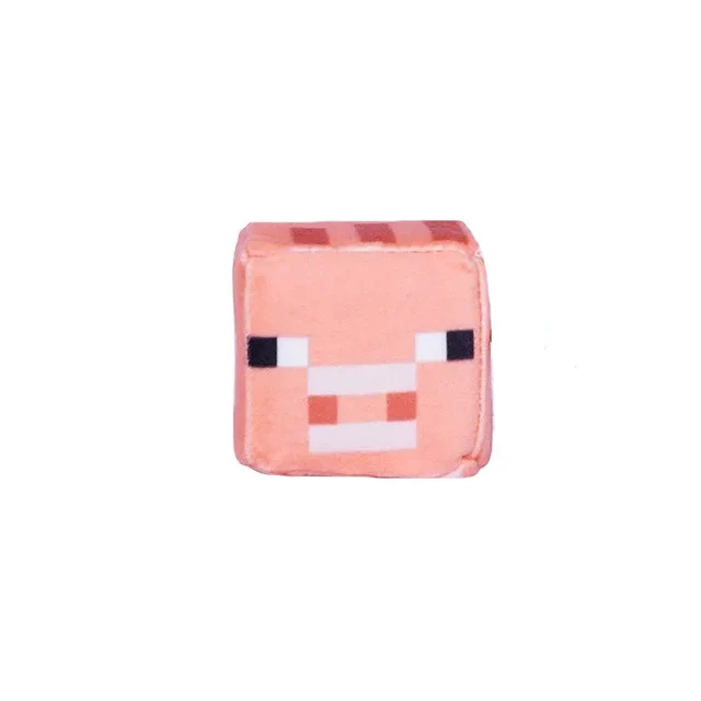 عروسک مدل خوک ماینکرافت طرح مکعب کد JIM110 ارتفاع 7 سانتی‌متر