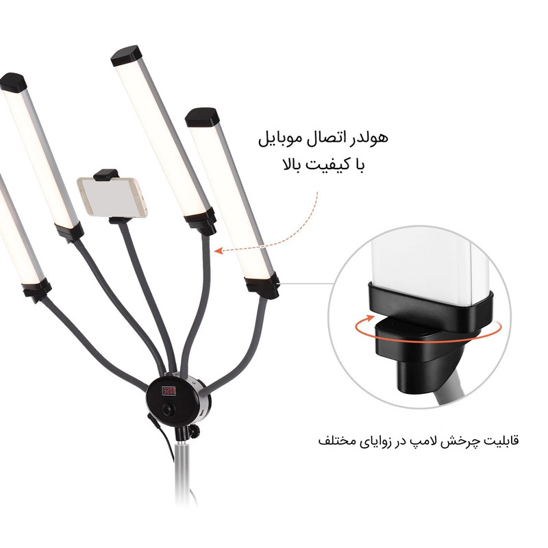 نور ثابت ال ای دی ایدابلو مدل FX-800II 1