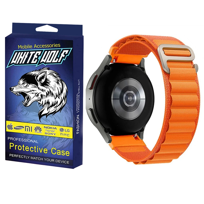 بند وایت ولف مدل WB-Alpine مناسب برای ساعت هوشمند هوآوی GT 2 46mm / GT 3 46mm / Watch 2 Classic / Watch 2 Pro / Watch 3 / Watch 3 Pro