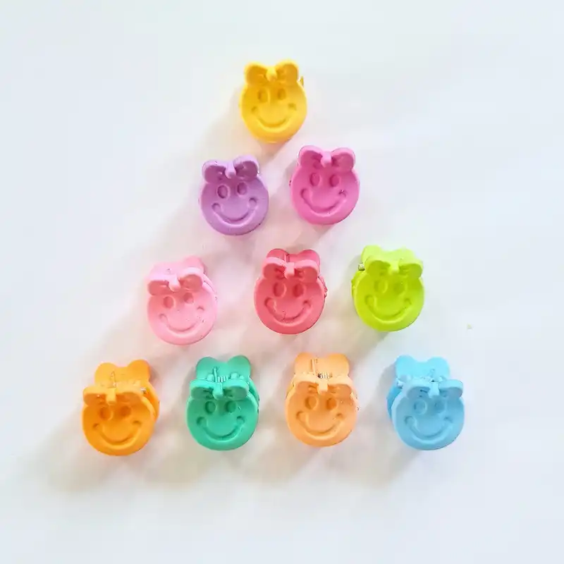 کلیپس مو زنانه مدل لبخند کد brg 2231 بسته 10 عددی