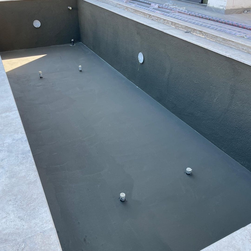 عایق رطوبتی پشت بام و استخر رنگ طوسی مدل دوجزئی وزن 14 کیلوگرم