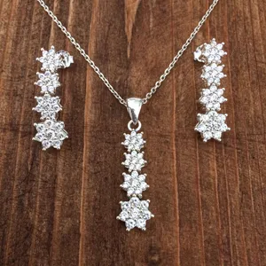 نیم ست نقره زنانه کد 2030