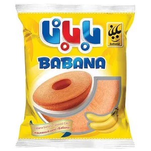 کیک موزی بابانا - 60 گرم بسته 24 عددی