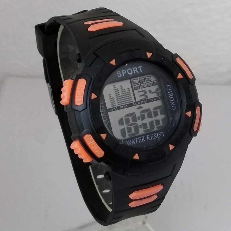 ساعت مچی دیجیتال مدل ضدآب اسپرت تاریخ شمار چراغ هفت کد 425