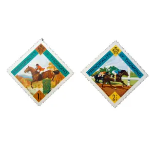 تمبر یادگاری مدل اسب سواری کد bc-1406 مجموعه 2 عددی