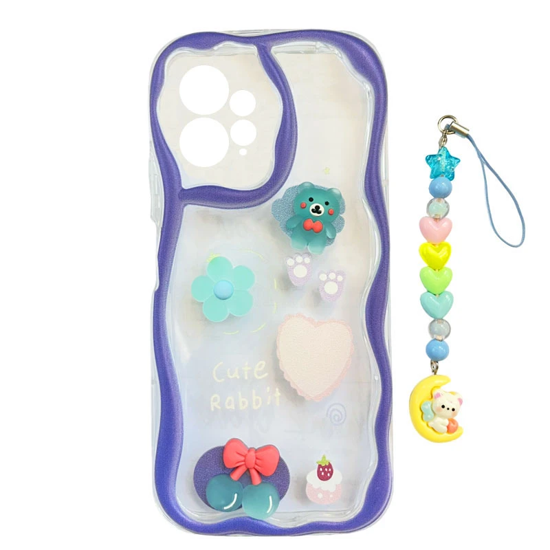 کاور طرح تدی مدل لاو کد A11177 مناسب برای گوشی موبایل شیائومی Redmi Note 12 4G به همراه بند