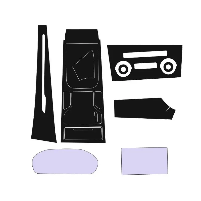 برچسب محافظ مانیتور و کنسول اس ان بلو مدل شاین مناسب برای آریزو 5  مجموعه 6 عددی