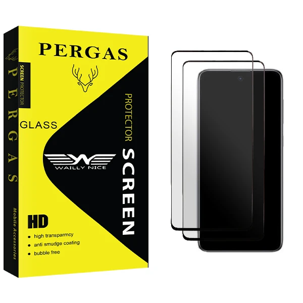 محافظ صفحه نمایش سرامیکی وایلی نایس مدل Pergas Glass NEW مناسب برای گوشی موبایل سامسونگ Galaxy A73 5G بسته دو عددی