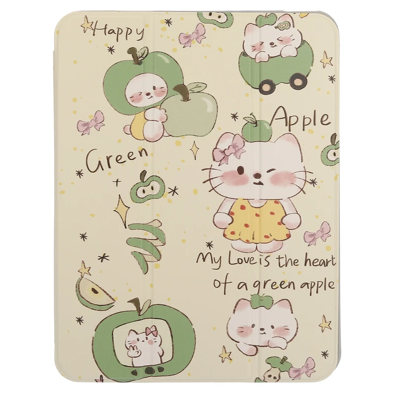 کیف کلاسوری دی کیس مدل Happy مناسب برای تبلت Apple iPad 2022 10th Generation-10.9 inch، Apple iPad 11 2025-11 Inch