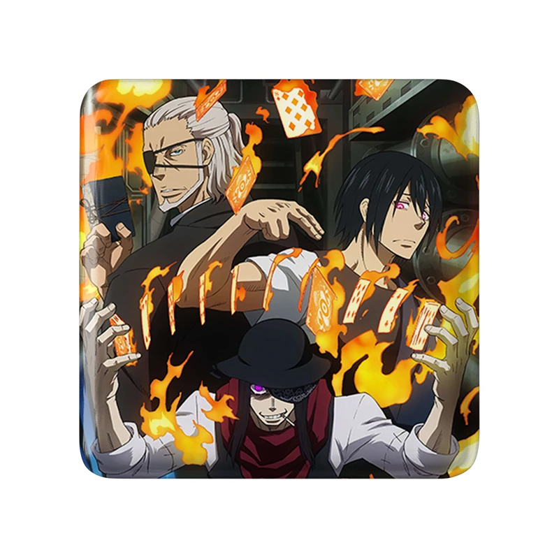 پیکسل خندالو طرح انیمه نیروی آتش مدل مربعی کد 32223