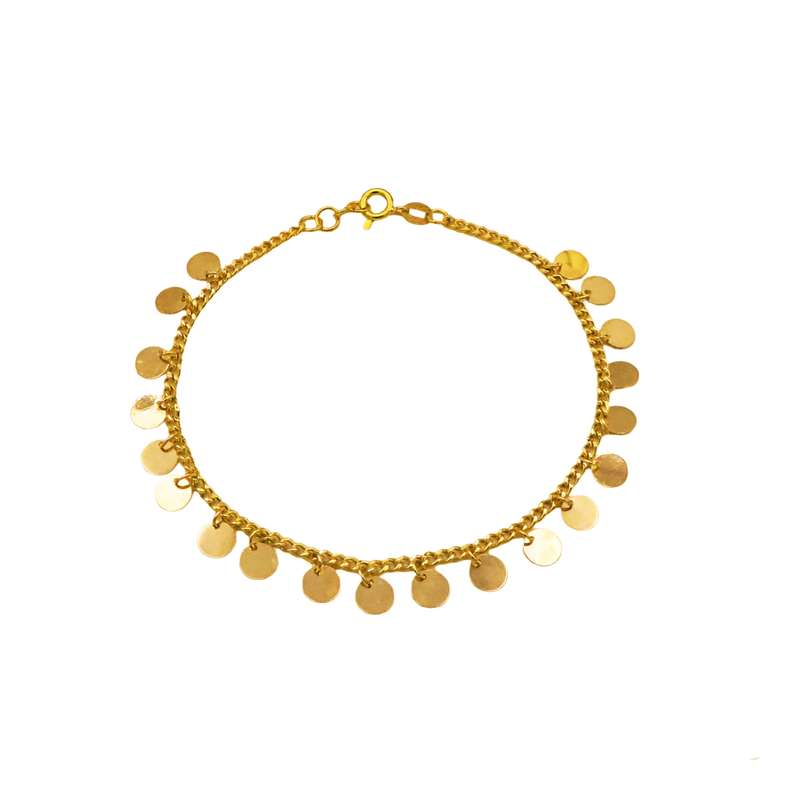 دستبند طلا 18 عیار زنانه گالری رحمانی مدل پولکی کد crt2 دستبند طلا 18 عیار زنانه گالری رحمانی مدل پولکی کد crt2