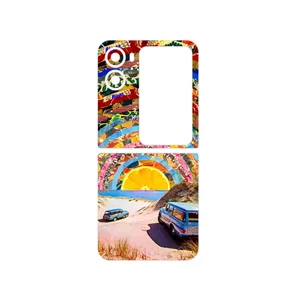MAHOOT Collage of Orange Sky Cover Sticker for Oppo Find N2 Flip