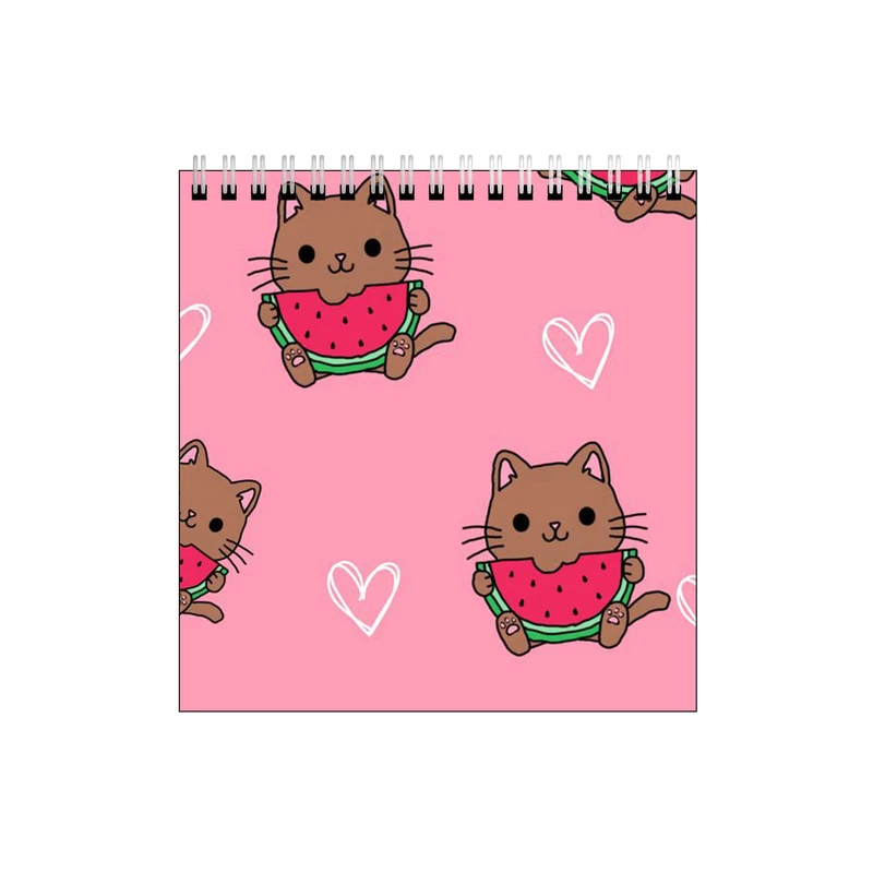 دفتر طراحی طرح گربه هندوانه خور کد 4608485