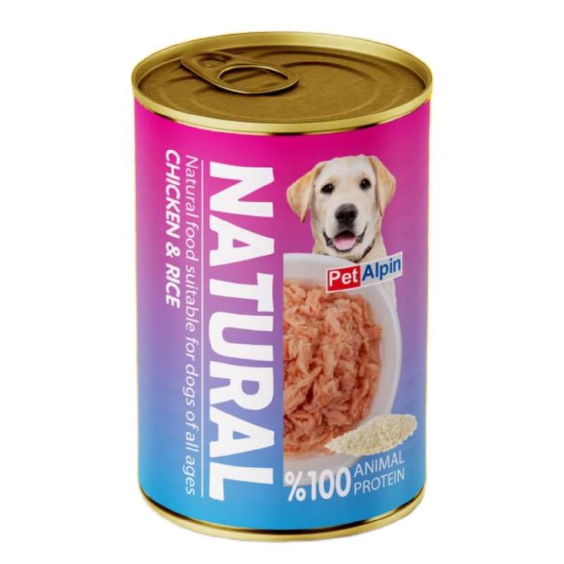 کنسرو سگ پت آلپین مدل مرغ و برنج وزن 380 گرم کنسرو سگ پت آلپین مدل مرغ و برنج وزن 380 گرم