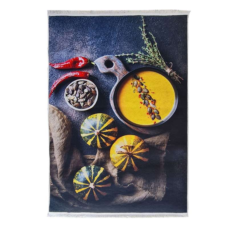 فرش پارچه ای مدل فرشینه طرح آشپزخانه کد 406