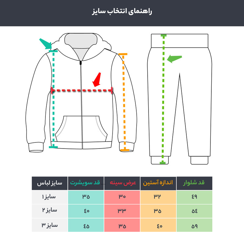 ست سویشرت و شلوار  بچگانه مدل هانی 01