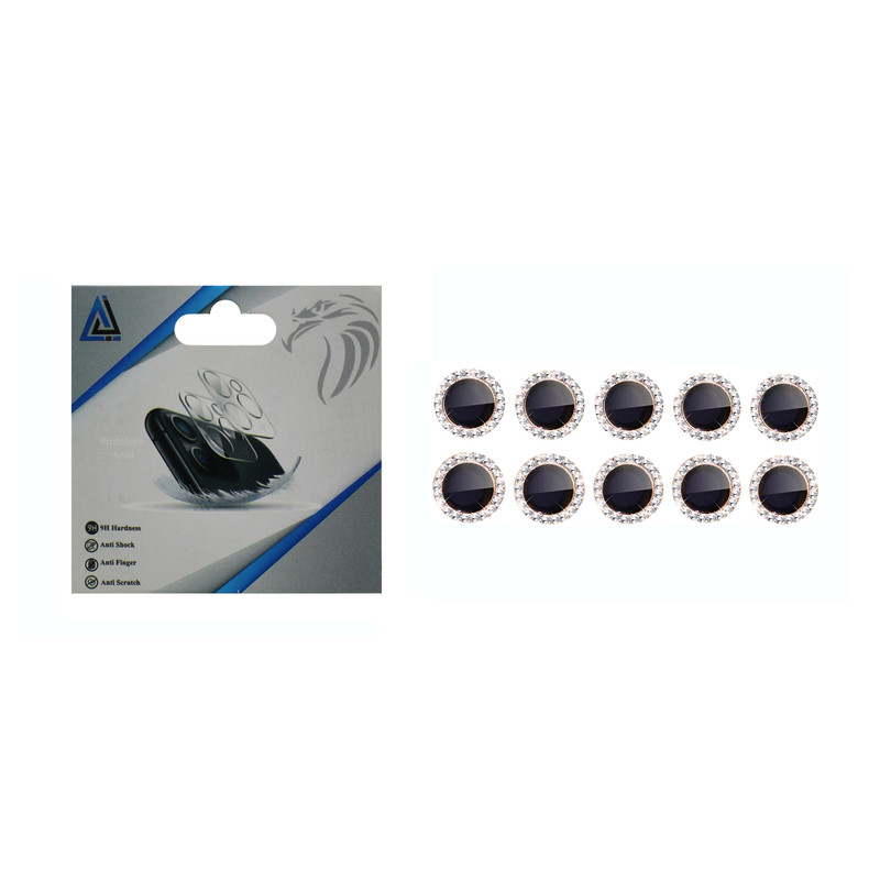 محافظ لنز  دوربین مدل Diamond_4G Ultra مناسب برای گوشی موبایل اپل iphone 11 / 11 Pro /11 Pro max / 12 / 12 Pro / 12 Mini بسته ده عددی