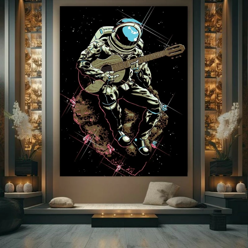 تابلو بوم طرح گیتار موسیقی مدل فضایی کد BR192