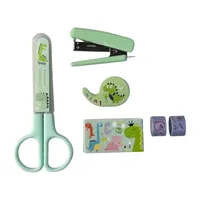 بسته لوازم تحریر مدل ست تحریر منگنه و قیچی مجموعه 6 عددی