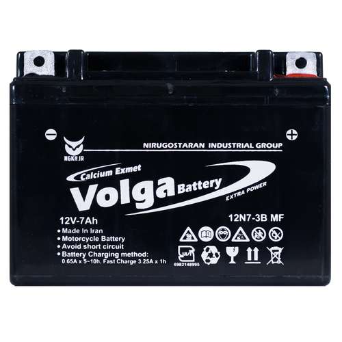 باتری موتورسیکلت ولگا مدل 12N7-3B
