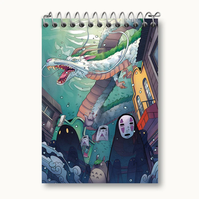 دفتر یادداشت 50 برگ خندالو طرح انیمه شهر اشباح (Spirited Away)  کد N4975