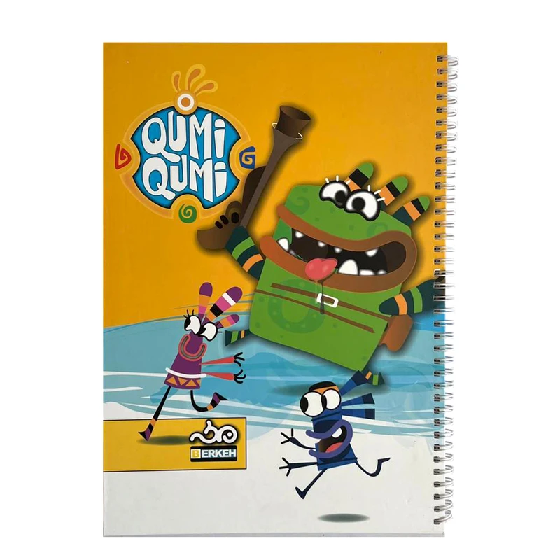 دفتر نقاشی 80 برگ برکه مدل رحلی فنر دوبل کد 1105