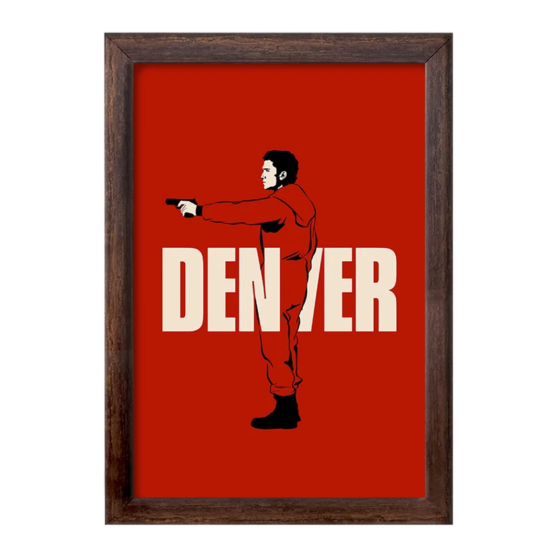 تابلو خندالو طرح دنور سریال خانه ی کاغذی کد F1717