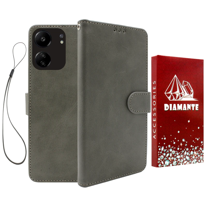 کیف کلاسوری دیامانته مدل Chanta Rd مناسب برای گوشی موبایل شیائومی Redmi 13C به همراه بند آویز