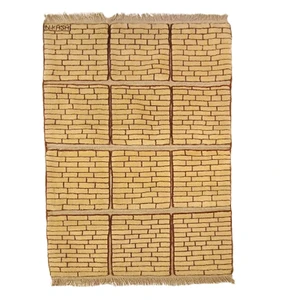 گبه فرش دستباف یک ونیم متری مدل بافت قشقای شیراز کد NKP.Z.N/40