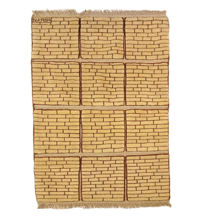 گبه فرش دستباف یک ونیم متری مدل بافت قشقای شیراز کد NKP.Z.N/40