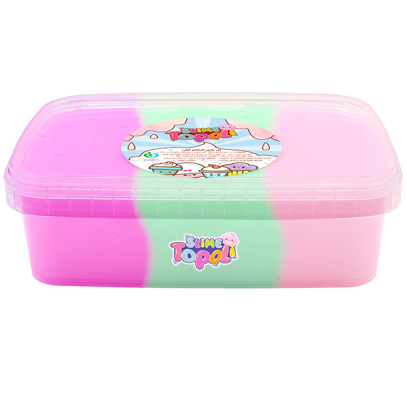 ژل بازی اسلایم تپلی مدل پفکی Pinki