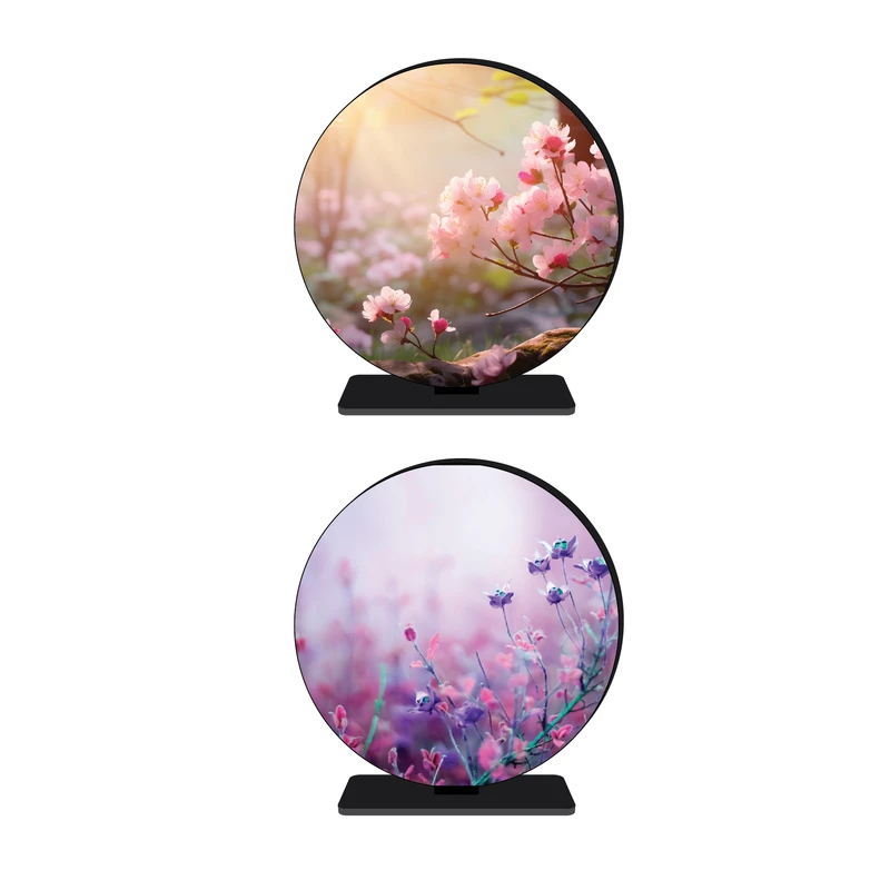 استند رومیزی تزیینی مدل منظره طرح گلهای وحشی کد 7 مجموعه 2 عددی