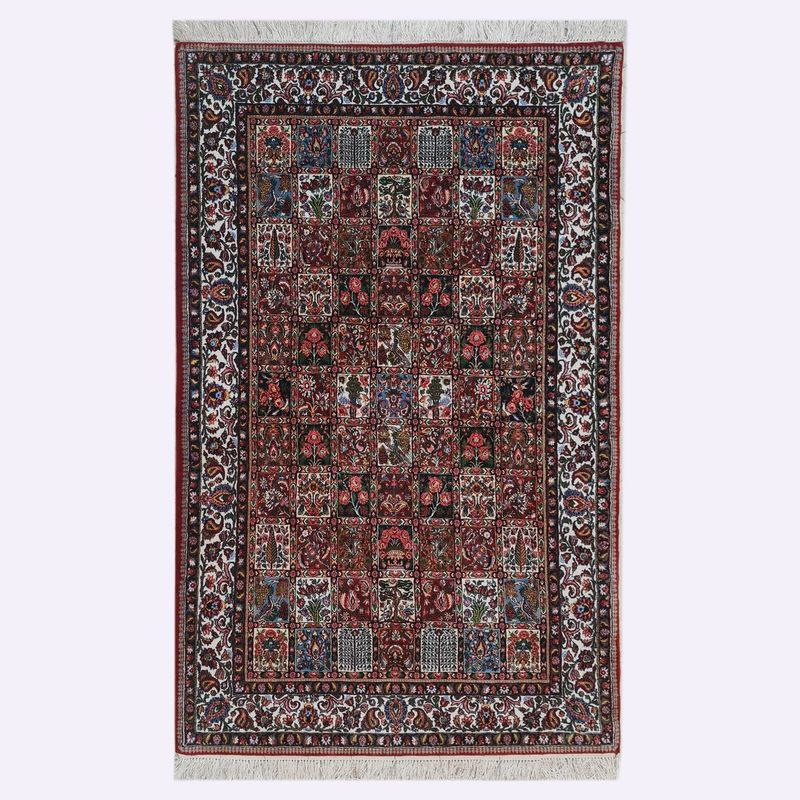 فرش دستباف شش متری طرح خشتی مدل AA