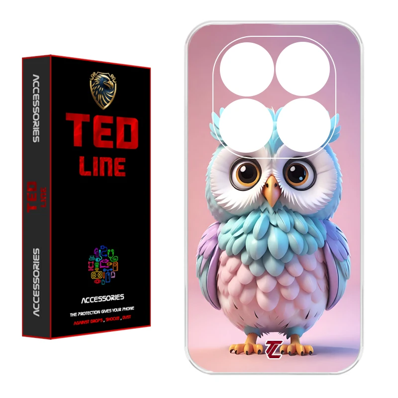 کاور تدلاین طرح جغد کد 1194 مناسب برای گوشی موبایل شیائومی Poco X7 / Redmi Note 14 Pro 4G