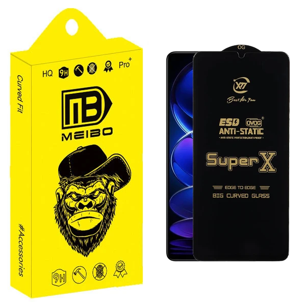 محافظ صفحه نمایش میبو مدل SuperX مناسب برای گوشی موبایل شیائومی Redmi Note 12 Pro 5G / 12 Pro Plus / 13 Pro 4G / Poco F3 GT / F4 GT / Note 12 Turbo / X5 Pro / F5 / Note 13R Pro / M6 Pro