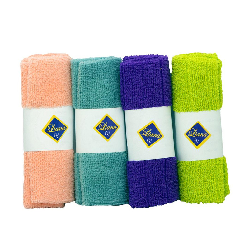 دستمال آشپزخانه لیانا کد L56016 بسته ۴ عددی