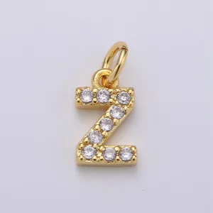 آویز گردنبند طلا 18 عیار زنانه قیراط طرح Z کد GH2389