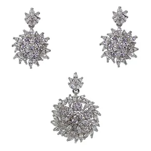 نیم ست نقره زنانه کد 7566