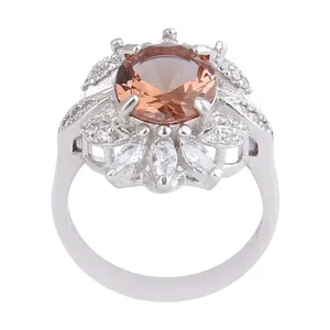 انگشتر نقره زنانه بازرگانی میلادی مدل سنگ الکساندریت کد AWR_1051