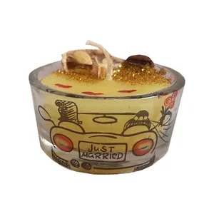 شمع لیوانی مدل عاشقانه