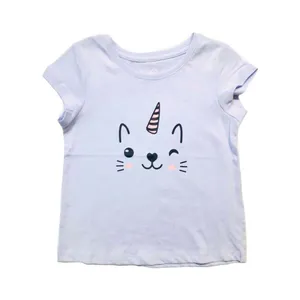تی شرت آستین کوتاه دخترانه مدل گربه