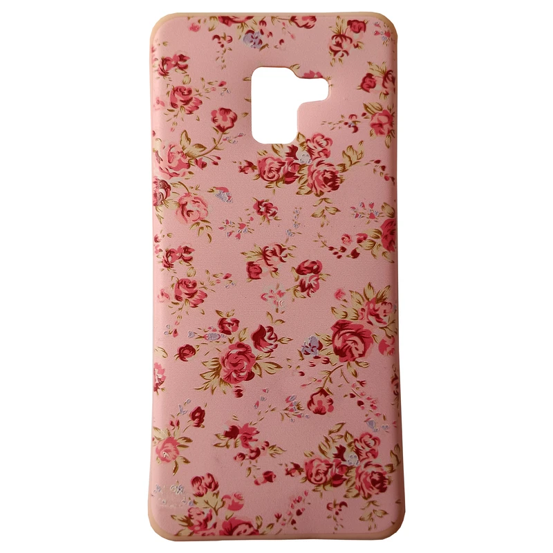 کاور مدل سیلیکونی کد 2-0 طرح گل مناسب برای گوشی موبایل سامسونگ Galaxy A730/ A8 Plus 2018