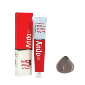 رنگ مو آندو شماره 8/1 حجم 100 میلی لیتر رنگ بلوند خاکستری روشن